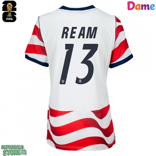 Forente stater Tim Ream #13 Replika Hjemmebanetrøje Dame VM 2026 Kortærmet